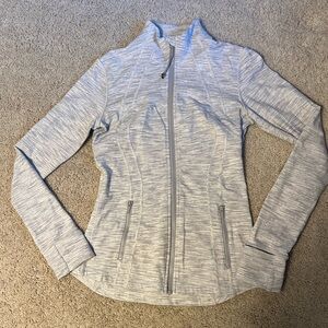 Lululemon Athletica Heathered Gray Zip-Up Jacket